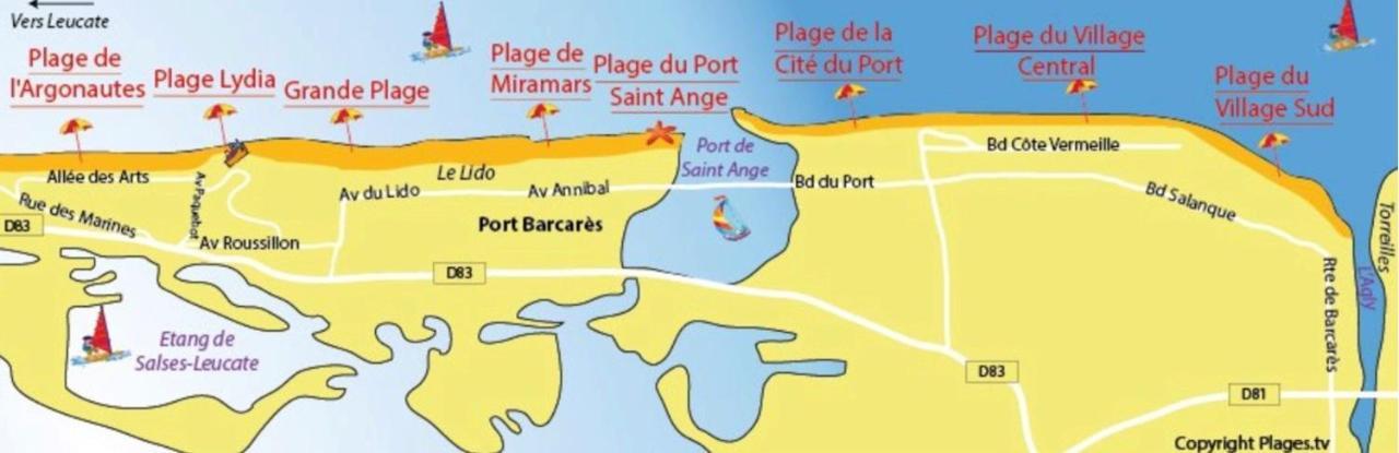 Chez Francoise Διαμέρισμα Le Barcarès Εξωτερικό φωτογραφία